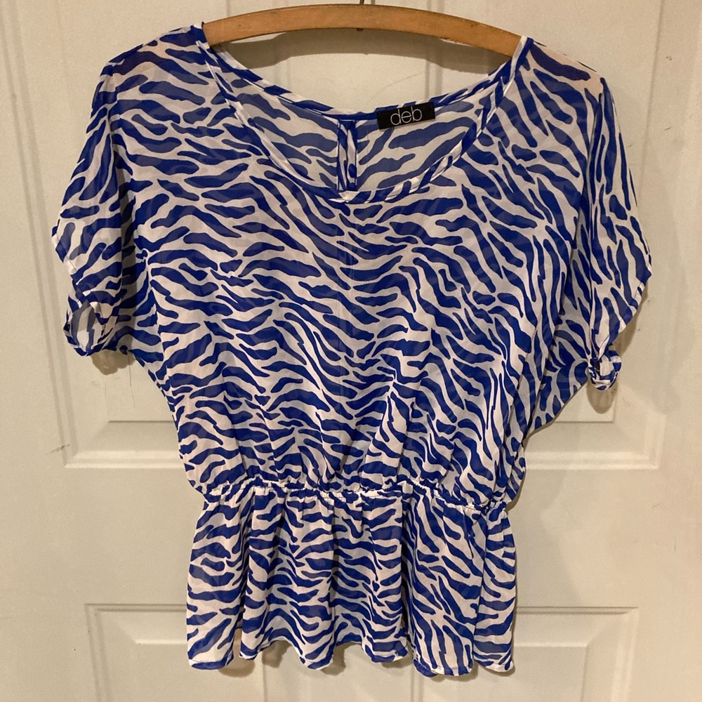 Sheer Zebra Top